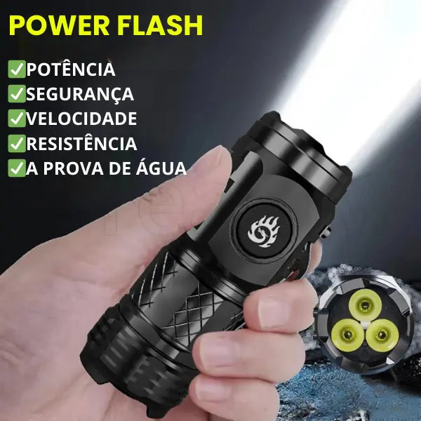 Lanterna Potente Power Flash™ - A Prova D'Água e Resistente